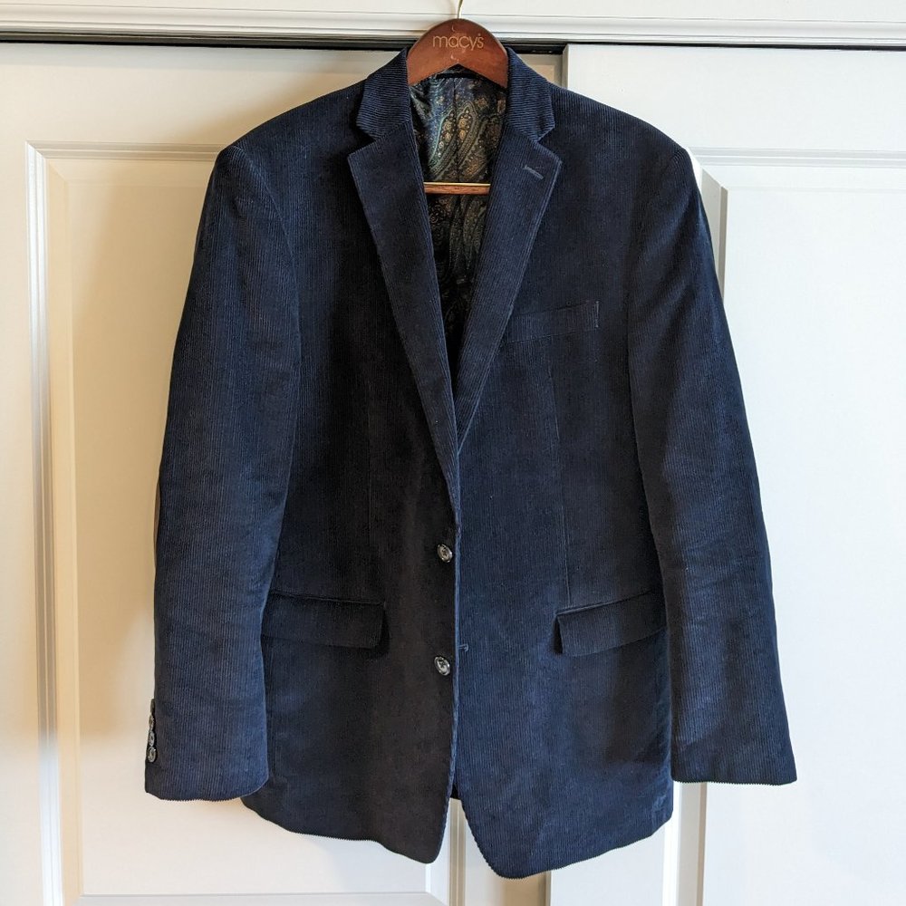 Ralph Lauren Navy Corduroy Sports Coat 42L